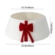 thumbnail image 3 of pstuiky Collar para árbol de Navidad de 60 cm (23,6 pulgadas)|de terciopelo blanco, 3 of 6