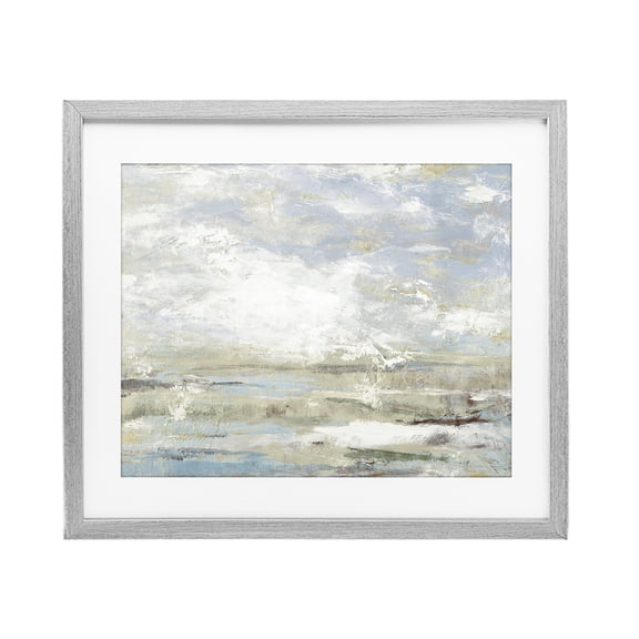 Stupell Industries Morning Mood Impression Gray Framed Print Under Glass, design by Lanie Loreth