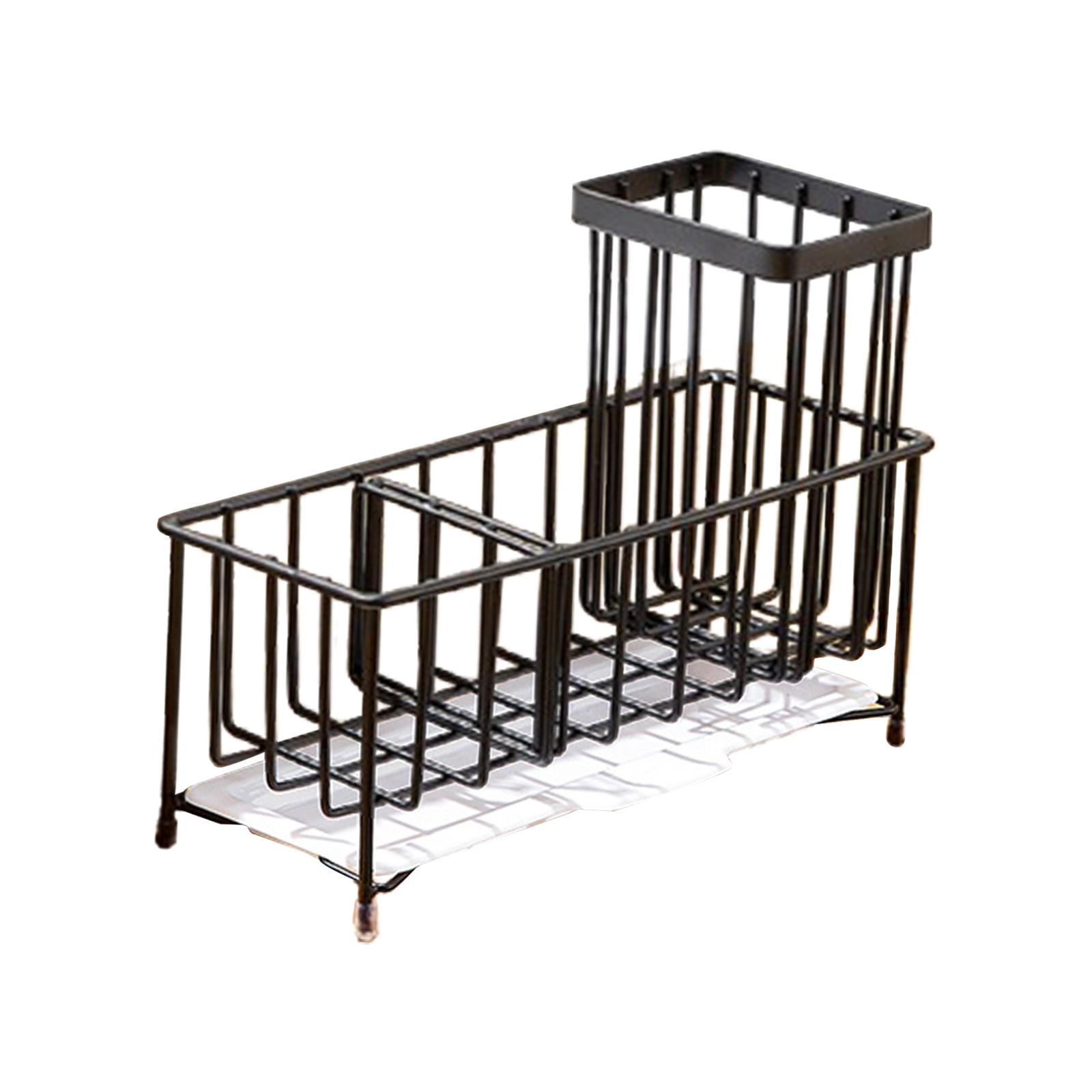 Vanwood Soporte De Esponja Para Fregadero De Cocina Con Bandeja De Drenaje Automático, Organizador De Fregadero De Cocina, Organizador De Cocina, Organizador De Esponja De Jabón Autodrenante Para