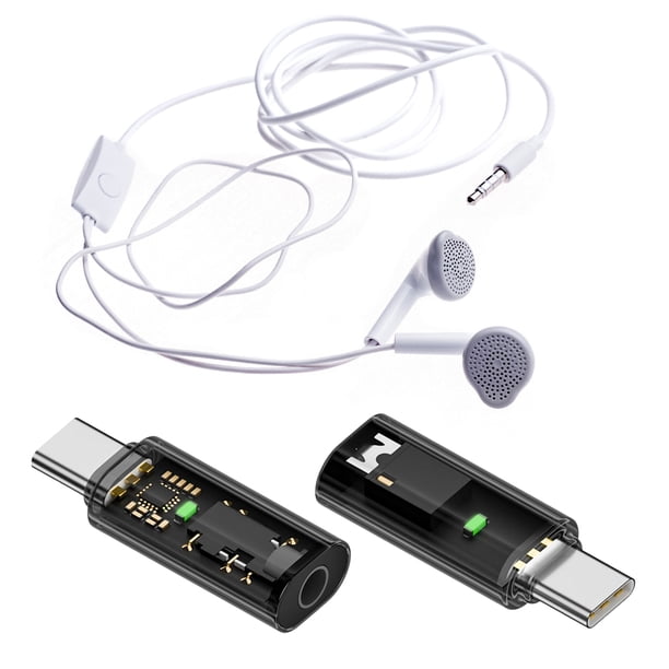 Adattatore Audio USB-C A 3,5mm SABRENT – DAC 24bit/96KHz Con PD 100W Per Cuffie E Microfono, Compatibile Con Laptop E Tablet