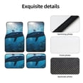 thumbnail image 6 of Salouo Ocean Dolphin Fish School for 4-Piece Floor Mats, Custom Fit Car Mats All-Weather Car Foot Mats Automotive Floor Mats for Cars, Trucks, SUVs, Vehicle Floor Liner, 6 of 7
