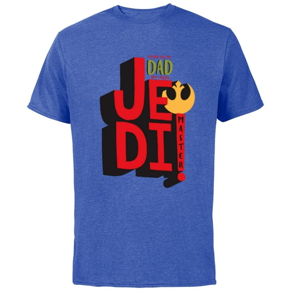 Star Wars Dad Jedi Master Father's Day - Short Sleeve Cotton T-Shirt for Adults - Customized-Royal Heather