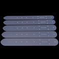 thumbnail image 3 of Acrylic Template,Leather Belt Template,Leather  Purse Template,Leather Patterns Templates 5Pcs Translucent Belt Buckle Holes Templates Leather Punching Craft Module Diy Tool, 3 of 8