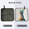 thumbnail image 2 of Watercolor Pineapple Art Foldable Seat Cushion for Bleachers, Stadium Seats, Camping & Outdoor Events, Portable Lightweight Pad with Carabiner, 2 of 6