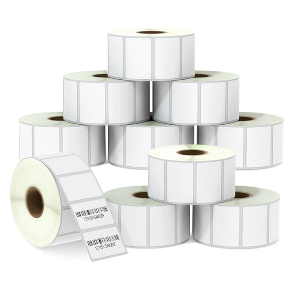 1.5" x 1" (38 mm x 25 mm) All Purpose & Address Labels Compatible with Zebra & Rollo Label Printer,Premium Adhesive & Perforated [10 Rolls, 13000 Labels]