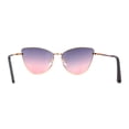 thumbnail image 4 of Womens Classic Fancy Metal Rim Cat Eye Fem Sunglasses Gold Pink Smoke, 4 of 4