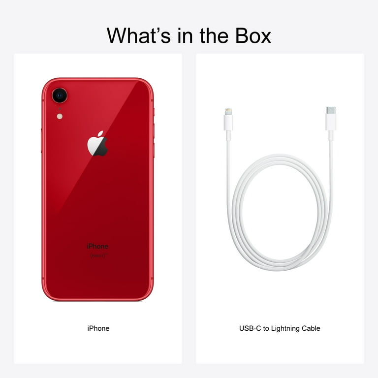 Walmart Family Mobile Apple iPhone XR, 64GB, Red- Prepaid