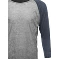 thumbnail image 3 of FashionOutfit Men's Basic Lightweight Baseball Raglan Shirt, 3 of 3