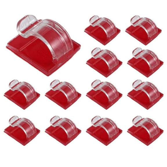 Hooks for Outdoor String Lights Clips 50 Pack Clear Light Hook with Waterproof Adhesive Backing Lamp