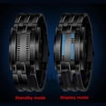 thumbnail image 4 of UDIYO Men Women Creative Stainless Steel LED Date Bracelet Watch Binary Wristwatch, 4 of 6