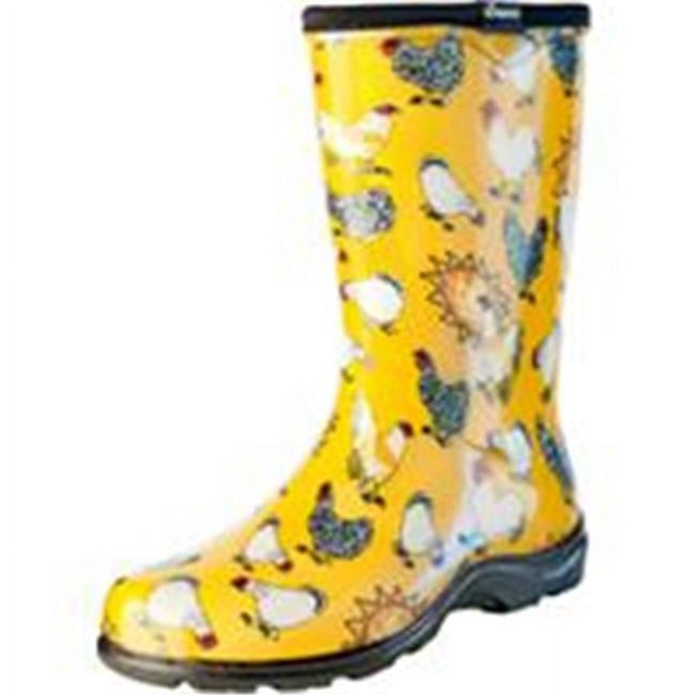 Principle Plastics 078149 Sluggers Bottes de Confort Imperméables pour Femmes - Jaune Poulet, 10