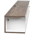 thumbnail image 4 of Pemberly Row Transitional Wood Wall Mounted TV Stand for TVs up to 70" in White, 4 of 7