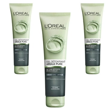 Loreal Paris Skincare Pure-Clay Facial Cleanser 150 ml 3 Pack