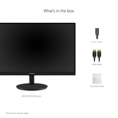 ViewSonic - VA2747-MHJ 27" LCD FHD Monitor (VGA, HDMI) - Black