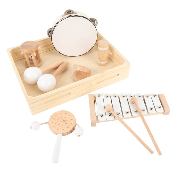 Instrumentos Instrumento Musical Para Niños Juego De Juguetes De Percusión Musical De Madera Juguetes Educativos De Aprendizaje Temprano Para Niños