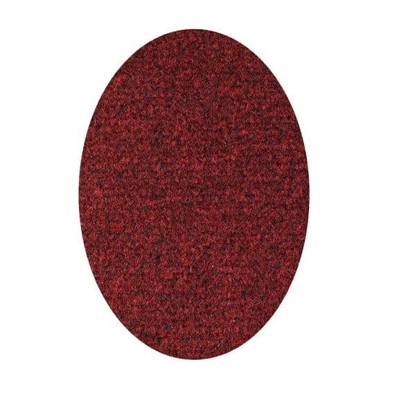 Broadway collection kids Favorite area rugs with Rubber Marine Backing for Patio, Porch, Deck, Boat, Basement or Garage with Premium Bound Polyester Edges Red 12'X15' Oval