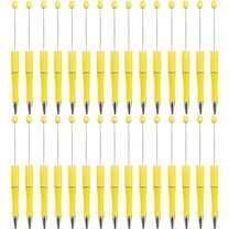 WuPing 30 Pcs Pens Beadable Pens 1.0mm Black Ink DIY Pens Halloween Pens Ballpoint Pens (Black, Gold, Blue, White, Yellow)