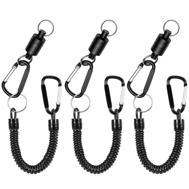 GoolRC 3pcs Fly Fishing Magnetic Net Release Holder Fishing Lanyard  Magnetic Keeper Magnet Clip Landing Net Connector