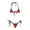Red, variant on Efsteb Bikini Sets for Women Halter Bandage Backless Split Swimsuit Bikini Sets Solid Color Fashion Two Piece Swim Suit Bathing Suits Swimwear (Black,Free Size)
