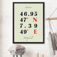 thumbnail image 3 of Map of Bern, Switzerland, Multiline Coordinates Colored (36x48), 3 of 9