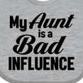 thumbnail image 4 of Inktastic My Aunt is a Bad Influence Boys or Girls Baby Bib, 4 of 4