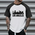 thumbnail image 2 of Sngxgn Men's Tees Vintage T-Shirts Print Crewneck Short Sleeve T Shirts Casual Summer(White,XXXL), 2 of 4