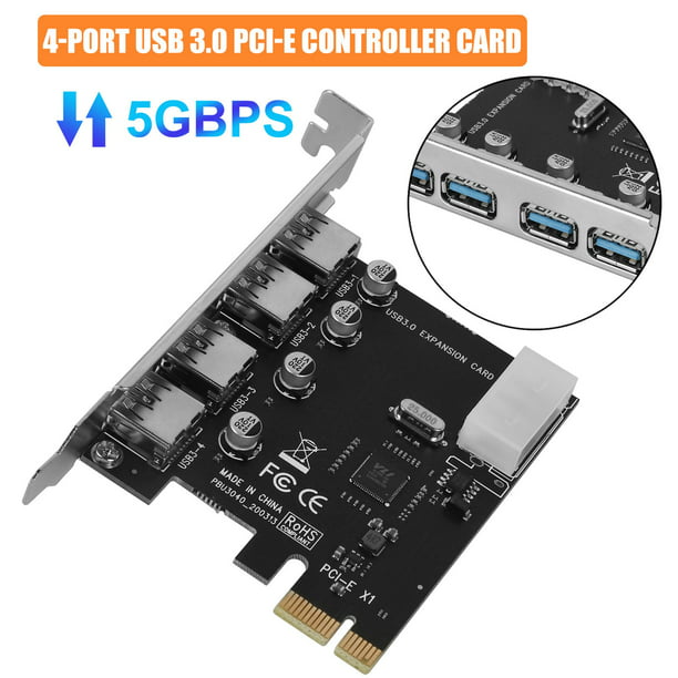 USB 3.0 PCI-E Controller EEEkit Super Fast 5Gbps PCI Express(PCI-e) Expansion Card with Build Self-Powered Technology, Compatible with Windows Server, 7, Vista, 8, 8.1 - Walmart.com