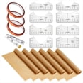 thumbnail image 1 of 18 Hojas de PTFE para Prensa Térmica de 12 X 16 Pulgadas, Regla de Alineación de Camisetas y Cinta Resistente Al y Juego de Cinta Métrica, 1 of 7
