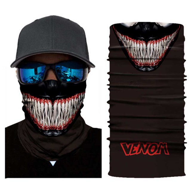 Máscara media para el polvo, viento, protección solar, sin costuras, tubo 3D, máscara de bandana para hombres, mujeres, duradera, delgada, transpirable, máscara de esqueleto, motocicleta, ciclismo, pesca, ciclismo MFZFUKR 2033280-16