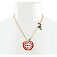 thumbnail image 2 of Betsey Johnson Women's Back to Cool Apple Pendant Necklace, 2 of 4