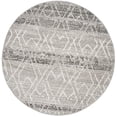 thumbnail image 3 of Safavieh Adirondack Collection ADR124B Silver and Ivory Vintage Geometric Round Area Rug (6' Diameter), 3 of 4