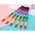 thumbnail image 2 of LNGOOR 6pcs Stackable Multi-Color Crayons  Party Favors  Diy Rainbow Pencils, 2 of 7