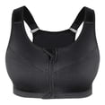 thumbnail image 2 of Plus Size Top Women Front Zipper Sports Bras Underwear Shockproof Gym Fitness Push Up Athletic Running Yoga Sport Bra Top 3XL, 2 of 5