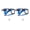 Black and blue, variant on 2Pcs Light Weight Mountain Bike Bottles Cage Bicycles Drink Mount Rack Cycling Cup Holder Water Bottles Bracket