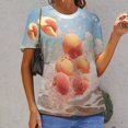 thumbnail image 6 of Juicy Peach Women's T-Shirt Short Sleeve T Shirts Tops Tee Ladies Loose T, 6 of 6