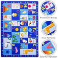 thumbnail image 7 of Lochas Kids Carpet Play Mat Educational Learning Rugs for Playing Children Area Rugs for Bedroom Playroom Nursery,Blue,4x6 Feet, 7 of 7
