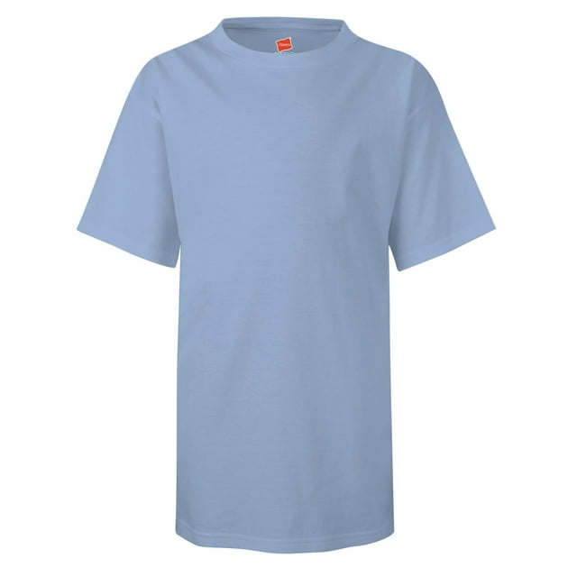 Hanes Nano-T T-Shirt pour Enfants, G, Bleu Pâle