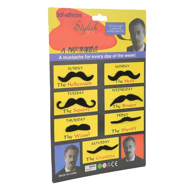 Fake Mustaches, False Beard Soft Lint Highly Simulation For Kids For Halloween Parties