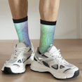 thumbnail image 6 of Pofeuu Beautiful Glitter Print Crew Socks, Adult Running Hiking Socks for Youth and Adult, 6 of 6