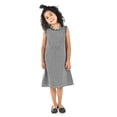thumbnail image 1 of Vestido de niña con ribete Roman Fashion /Kids, 34639 (Gris obscuro) gris 7 Años, 1 of 7