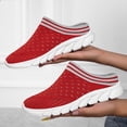 thumbnail image 6 of YLYL Women Knit Mules Chunky Heel Slip on Arch Support Breathable Mesh Comfortable Casual Walking Shoes, 6 of 9