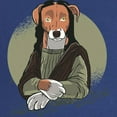 thumbnail image 2 of CafePress - Mona Lisa Dog Maternity T Shirt - Maternity Dark T-Shirt, 2 of 3