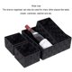 thumbnail image 3 of Organizador de cajones de 4 piezas, portátil, tejido, hecho a mano, para el hogar, armario, caja de almacenamiento de ropa, accesorios divisores Almacenamiento y organización del hogar Negro Yuarrent HA066698-01, 3 of 6