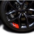 thumbnail image 1 of Wheel Decals Hash Stripe Stickers Fits 18''- 21'' Wheels, 6Pcs Reflective Car Wheel Rim Decal Stripes Decoration Accessories (Red), 1 of 5