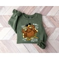 thumbnail image 1 of Turkey Sweatshirt, Thanksgiving T-Sweatshirt,Fall Vibes Sweatshirt,Fall Turkey Sweatshirt, - Black - S, 1 of 3
