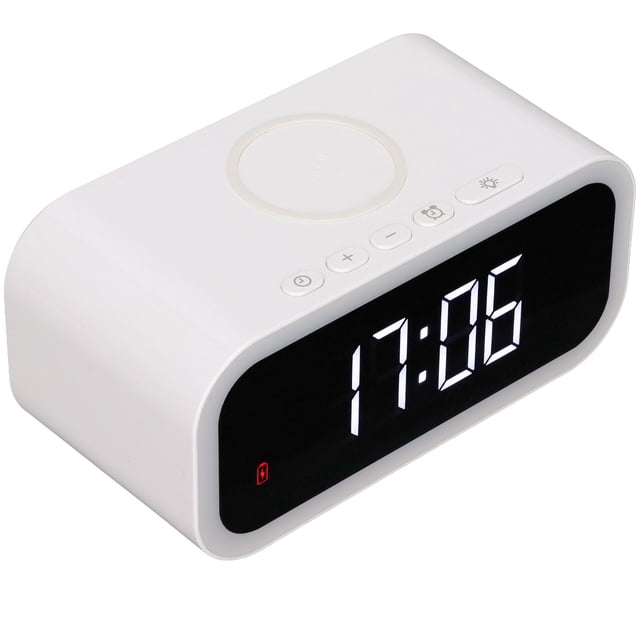 ROLOJ LED, Volumen de volumen Ajustable Luz Nocturna de 15 W Carga Inalámbrica para la Oficina para el HOGAR PARL HOTEL