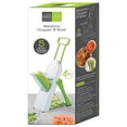 thumbnail image 3 of Hauz - Hachoir Mandoline Réglable Safe-Slice avec 5 Lames Différentes, Sans BPA, Vert, 3 of 3