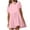 Pink, variant on WIZUTIZ Sundresses for Women 2025 Stylish Baggy High Rise Pleated Ruffled Roll-Cuff Solid Vacation Dress Short Sleeve Crew Neck Peplum Dress for Lady Mini Dress Thin Dress Green