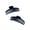 Black, variant on Time and Tru Women's Hair Claw Clip 2-Pack, Black