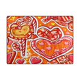 thumbnail image 3 of Heart Shaped Sweet Treats 63''x48'' Plush Memory Foam Bath Mat, Soft, Absorbent, Non Slip, Durable, 3 of 7